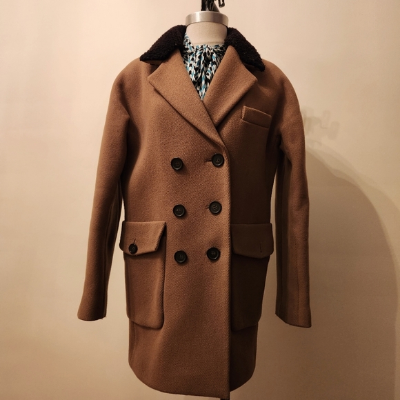 J. Crew Peacoat in Italian stadium-cloth wool Size 4 - Picture 2 of 3